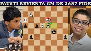 FAUSTI DESTRUYE GM DE 2687 FIDE Nihal Sarin vs Faustino Oro ajedrez blitz en chess.com