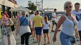 Poland. Szczecin. Walk along the embankment.