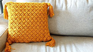 How to Crochet Throw Pillow Slipcover