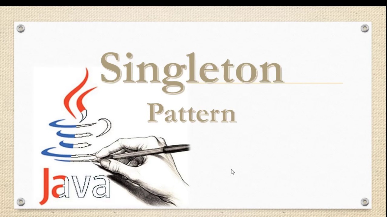 Design Pattern : Singleton - YouTube