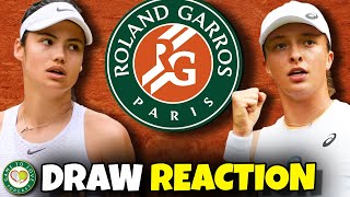 TOUGH draw for Swiatek! | French Open 2022 Live Draw Reaction | GTL Tennis Podcast #355