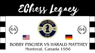 Bobby Fischer vs Harald Matthey. Montreal, Canada 1956