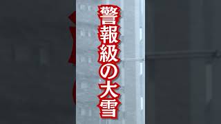 【警報級の大雪】東海地方交通障害に警戒（1月24日夕方）#shorts