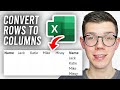 How To Convert A Row To A Column In Excel - Full Guide