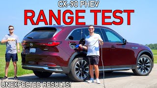 How FAR can the 2024 Mazda CX-90 PHEV go on a Charge?? | Real-World EV Range Test!