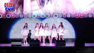 GFRIEND雨天公演多次痛摔 坚持表演引掌声 150909 超清