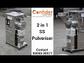 2 in 1 SS Mini Pulverizer for Flour & Masala Mill  Price of Pulverizer Masala Griding Machine