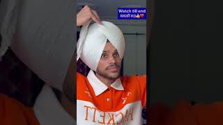 Navi turban king | new trick✅ wattan wala parna #tutorial #shortvideo #punjabisong #shorts