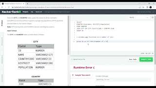 HackerRank SQL || Average Population of Each Continent || SQL Learning