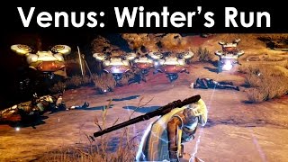 NEW Destiny Gameplay! Winter's Run Strike on Venus!