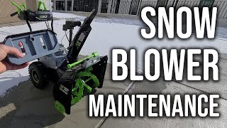 Easy EGO Snow Blower Maintenance. Don't destroy your Snowblower!