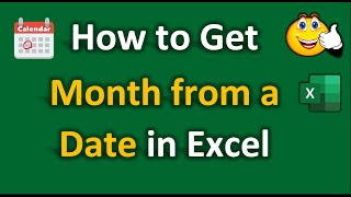 How to Extract / Get Month from a Date in Excel | Excel Tricks
