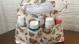 “Organização  prática e com charme :aprenda a fazer uma bolsa para organizar itens  de bebê “