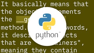 What does it mean if a Python object is "subscriptable" or not?