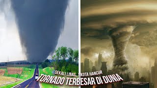 SEKALI TERLIBAS AUTO TERBANG!!🌪🌪 10 Tornado Paling Ekstrim dan Besar yang Pernah Menghabisi Kota