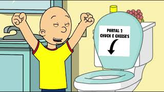 Caillou Flushes Himself Down The Toilet