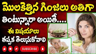 మొలకెత్తిన గింజలు అతిగా తింటున్నారా  | Intresting Facts About Sprouts Amazing Facts Moong Sprouts |