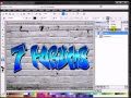 How to create Grafitti on a brick wall in CorelPhoto Paint X5