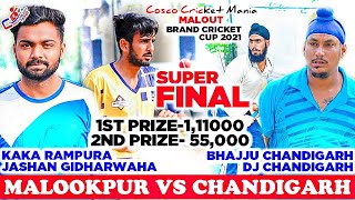 Final- Malookpur(Kaka Rampura \u0026 Jashan Gidharwaha) Vs Chandigarh City Cosco Cricket Mania