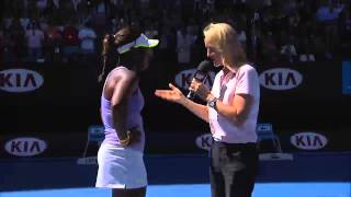 Sloane Stephens On-Court Interview - Australian Open 2013
