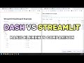 Streamlit vs Dash - Which one is better? Interactive Dashboard with Python