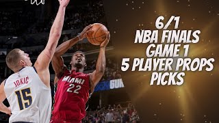 5 Best NBA Finals Player Prop Picks, Bets, Parlays, Predictions for Today 6/1 June 1st Heat Nuggets
