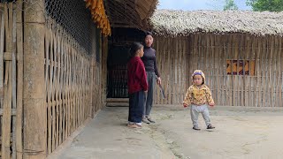 Ly Tieu Ca is preparing the materials and will begin building the toilet.