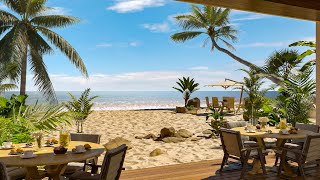 Relaxing Bossa Nova Jazz Music at the Beach Cafe with Ocean Waves to Relax | Rio