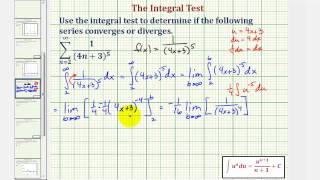 Ex: Infinite Series - Integral Test (Rational Function and Convergent)