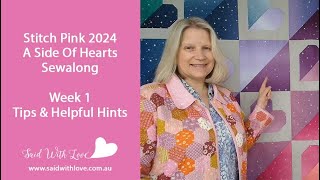 Week 1 Stitch Pink 2024 Sewalong