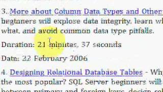SQL Server 05 Manipulating Database Data Video Tutorial