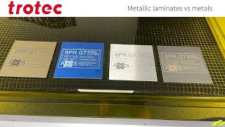 Metallic laser engraving laminates vs Metals - The advantages | Trotec Laser