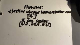 [ɬʼ] ejective alveolar lateral fricative consonant