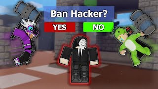 BANNING CHEATERS in ROBLOX BEDWARS w/@weta1!