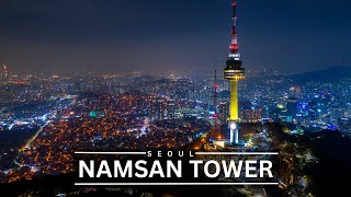 AERIAL VIEW OF NAMSAN SEOUL TOWER IN 4K - BREATHTAKING CITYSCAPE FROM ABOVE - DREAM TRIPS