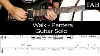 WALK - Pantera: SOLO guitar cover + TAB