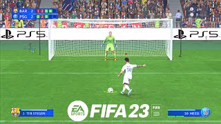 FIFA 23 [PS5] Barcelona vs. PSG [Penalty Shootout] UEFA Champions League [4K HDR 60FPS]
