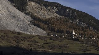 The Swiss village of Brienz has been left a ghost town following the evacuation of its inhabitants