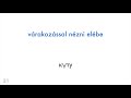 300 етістік Оқу және тыңдау Венгр тілі Қазақ тілі