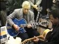 kenny burrell at namm 2004 with rory hoffman and henry johnson.