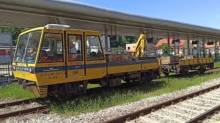 WMB-10 188 PKP PLK z Platformą. Przyjazd na Stację Świdnica Miasto | Pociągi Świdnica #185