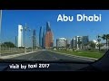 Abu Dhabi Corniche Road by cab 4K