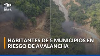 Policía realizó un gigantesco operativo contra la minería ilegal en Porce III, en Antioquia