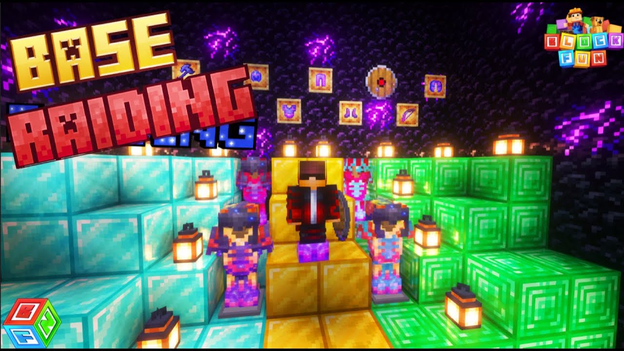 I Raided A Huge Base In This Minecraft Server Youtube