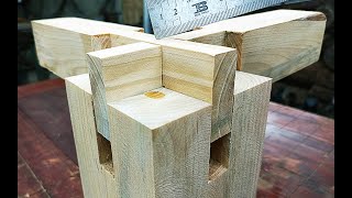 Millions of Japanese carpenters would be amazed by this special way of making wood mortise and tenon