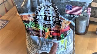 (Quick Initial Product Review) PIT BOSS CHARCOAL WOOD PELLETS!!