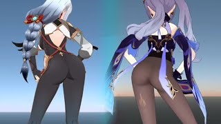 [Genshinimpact MMD - WiggleWiggle] 原神mmd - 刻晴Keqing/申鶴 Shenhe