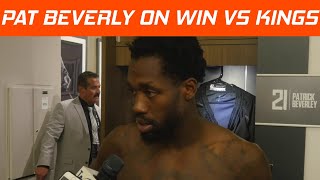 Clippers Patrick Beverly Postgame Interview on Win vs Kings | Hoops & Brews