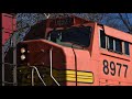 bnsf 9730 sd70mace leading a loaded tva coal train 11 24 19