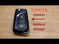 How to ● Toyota Key Fob Remote Keyless Battery Change/Replace